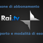 canone rai importo e modalità di utilizzo