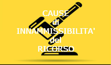 cause di inammissibilità ricorso