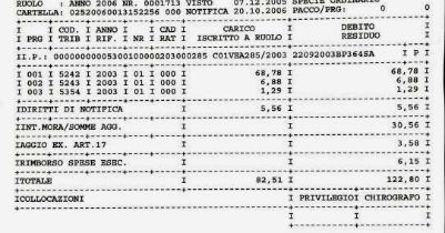 impugnabilità dell'Estratto di ruolo
