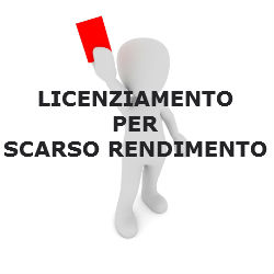 licenziamento per scarso rendimento