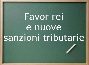 principio del favor-rei e nuove sanzioni tributarie