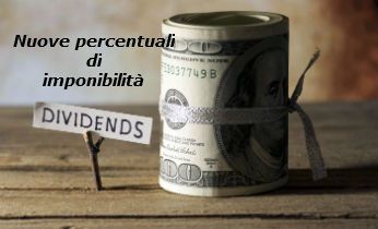dividendi e plusvalenze nuove percentuali di imponibilità