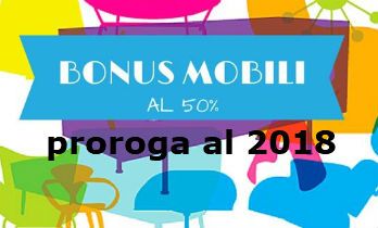 bonus mobili ed elettrodomestici 2018