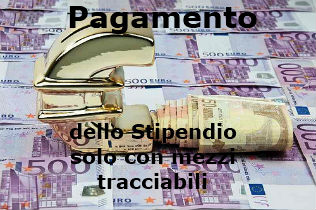 stop al pagamento contanti della retribuzione