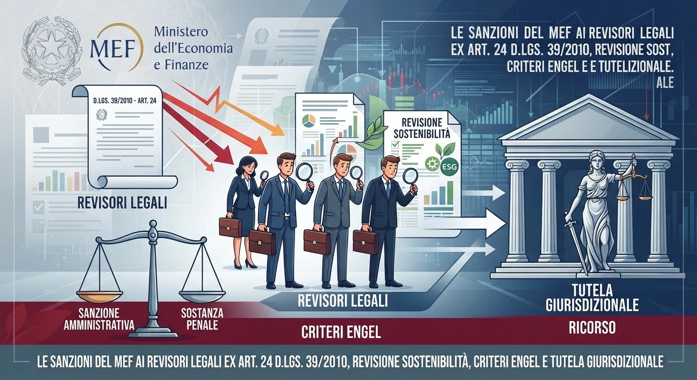 Le sanzioni del MEF ai revisori legali ex art. 24 d.lgs. 39/2010: revisione, sostenibilità, criteri Engel e tutela giurisdizionale